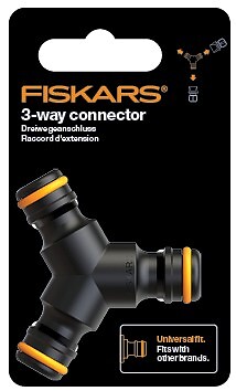 FISKARS - Connecteur de tuyaux 3 sorties - large