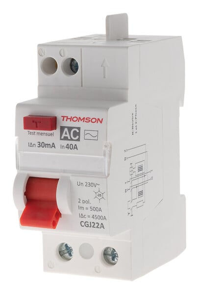 THOMSON - Interrupteur différentiel 40A/30mA type AC NF Easy Connect - Thomson - large