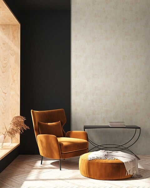 AS CREATION - uni concrete beige - large