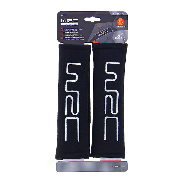 WRC - WRC 2 fourreaux de ceinture. Noir brodé silver - large