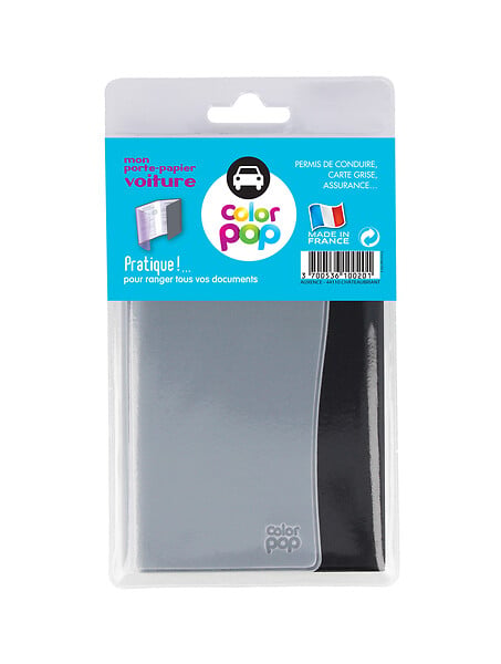 DIVERS - COLOR POP porte-papiers gris - large