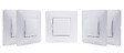MC KENZIE - Interrupteur va-et-vient Simply - Blanc - Lot de 5 - vignette