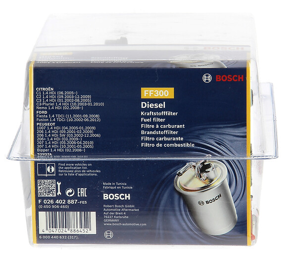 BOSCH - BOSCH filtre à gazole FF300 - large