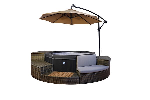 NETSPA - Spa NetSpa Octopus semi-rigide et mobilier - 4 à 6 personnes - large