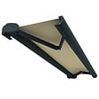 INTERSUN - Store banne coffre intégral HEVOA 5,00x3,50 M (Motorisé Secours à Télécommande - Gris anthracite structuré RAL7016ST - Écru 250g/m²) - vignette