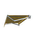 INTERSUN - Store banne loggia SAPHIR Gris Alu 4,00x2,50 M + Lambrequin (Manuelle - Jaune Gris DHR09) - vignette
