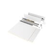 EMUCA - Kit de tiroirs pour cuisine ou salle de bains Vertex, hauteur 93mm, avec panneaux inclus, module 450mm, peint en blanc - vignette