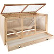 TECTAKE - Cage pour rongeurs 95 x 50 x 50 cm marron - vignette