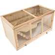 TECTAKE - Cage pour rongeurs 95 x 50 x 50 cm marron - vignette
