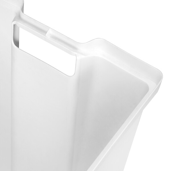 EMUCA - Panier à linge avec système de porte basculante, pour module 450 mm Laundry, plastique et acier, blanc - large