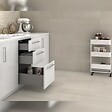 EMUCA - Kit de tiroir pour cuisine et sdb Concept - H. 138mm - P. 500mm - Fermeture amortie - Acier - Anthracite - vignette