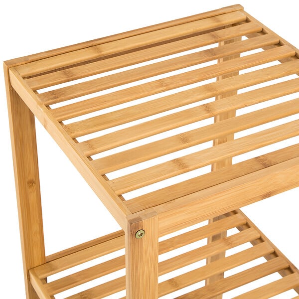 TECTAKE - Étagère en Bambou 5 niveaux 33x33x141cm marron - large