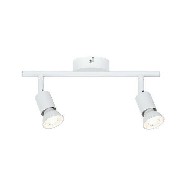 PAULMANN - Spots Carolina max.2x10W GU10 blanc dépoli 230V métal - large