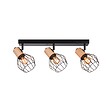 PAULMANN - Spots Lanka max.3x20W E14 230V noir-bois - vignette