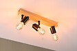 PAULMANN - Spots Arvid max.3x20W E27 230V noir-bois - vignette