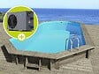 HABITAT ET JARDIN - Piscine bois " Sevilla " - 8.57 x 4.57 x 1.45 m + Pompe à chaleur - Puissance 6.1 kW - vignette