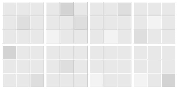 VINYL WAY - Lot de 8 vinyl way 20x20 - vis 57055 - large