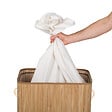 TECTAKE - Panier à linge bambou rectangulaire beige - vignette