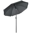 OUTSUNNY - Parasol inclinable octogonal  Ø 1,8 x 2,09H m acier époxy polyester 160 g/m² anti-UV50+ gris - vignette