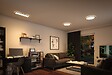 PAULMANN - Panneau LED Atria Shine 580x200mm 22W 2700lm 3000K 3StepDim noir - vignette