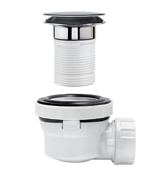 WIRQUIN - Nano 6.7 lavabo d32 quick clac avec trop plein corps blanc - large