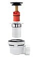 WIRQUIN - Nano 6.7 ens lavabo d32 quick clac dome noir corps blanc - vignette