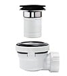 WIRQUIN - Nano 6.7 ens lavabo d32 quick clac dome noir corps blanc - vignette