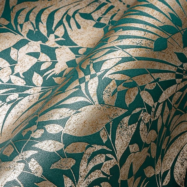 AS CREATION - Leaves vert bronze - large