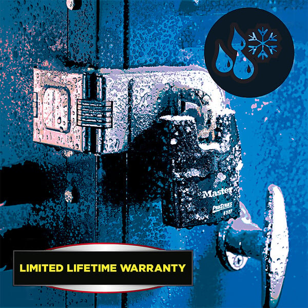 MASTER LOCK - Cadenas ProSeries avec protection à clé en acier 6321EURD - large