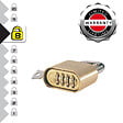MASTER LOCK - Cadenas à combinaison en zinc et anse Longue 175EURDLH - vignette
