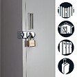 MASTER LOCK - Cadenas à combinaison en zinc et anse Longue 175EURDLH - vignette
