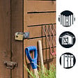 MASTER LOCK - Cadenas rectangulaire en laiton massif à clé 608EURD - vignette