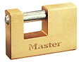 MASTER LOCK - Cadenas rectangulaire en laiton massif à clé 608EURD - vignette