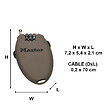 MASTER LOCK - Cadenas à combinaison avec câble rétractable 4603EURD - vignette