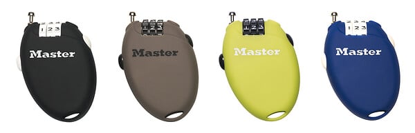 MASTER LOCK - Cadenas à combinaison avec câble rétractable 4603EURD - large