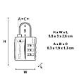MASTER LOCK - Cadenas TSA 3 chiffres 30mm nickelé 4680EURDNKL - vignette