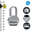 MASTER LOCK - Cadenas haute sécurité à clé acier inoxydable anse longue - vignette