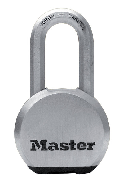 MASTER LOCK - Cadenas haute sécurité à clé acier inoxydable anse longue - large