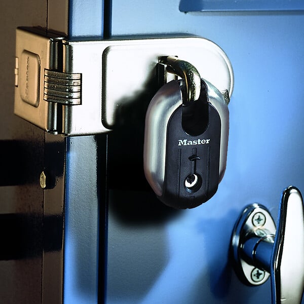 MASTER LOCK - Cadenas haute sécurité à clé en acier inoxydable 187EURD - large