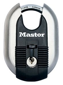 MASTER LOCK - Cadenas haute sécurité à clé en acier inoxydable 187EURD - large