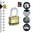 MASTER LOCK - Lot de 2 cadenas haute sécurité à clé Acier laminé/Finition laiton - vignette