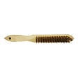 MC KENZIE - Brosse avec manche en bois - Fil laiton - Lot de 4 - vignette