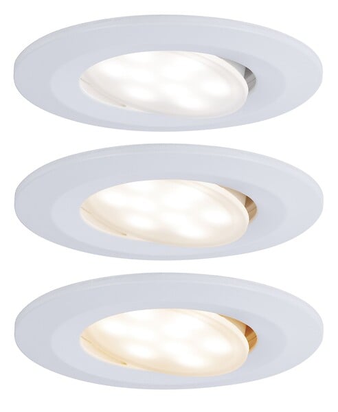PAULMANN - Kit enc Calla blanc IP65 3niv col rd LED 550lm tunable white 5.5W - large