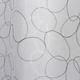 C MA DECO - Paire de voilages Galet finition droite brodée 2x60x160cm gris - vignette