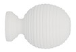 MOBOIS - 1 EMBOUT BOULE CANNELE ROND A VISSER D.28mm LAQUE BLANC - vignette