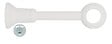 MOBOIS - 1 SUPPORT A OEIL RECOUPABLE 85-180MM AXE/MUR D.28mm LAQUE BLANC - vignette