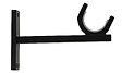 MOBOIS - 1 SUPPORT METAL BERCEAU 120MM AXE/MUR EASY FIX D.28mm NOIR MAT - vignette