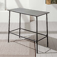 OVIALA - Table de bar en métal anthracite - Palavas - vignette