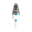 BLACK+DECKER - aspirateur à main rechargeable 3.6v blanc/bleu - nvc115jl - vignette