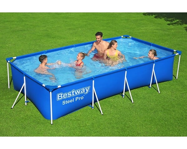 BESTWAY - Piscine tubulaire Steel Pro - Rectangulaire - L400xH81xP211cm - large
